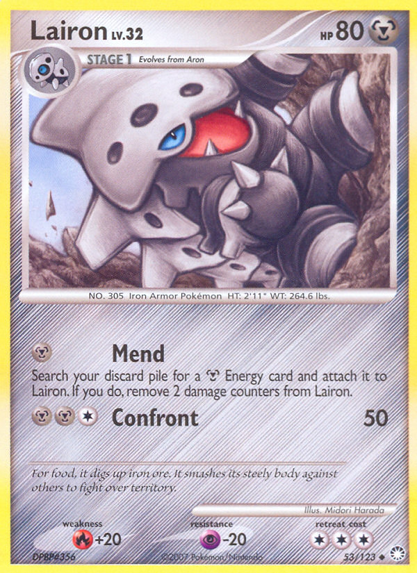 Lairon (53/123) [Diamond & Pearl: Mysterious Treasures] | Fandemonia Ltd