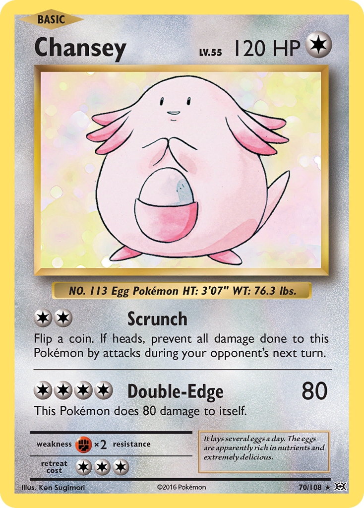 Chansey (70/108) [XY: Evolutions] | Fandemonia Ltd