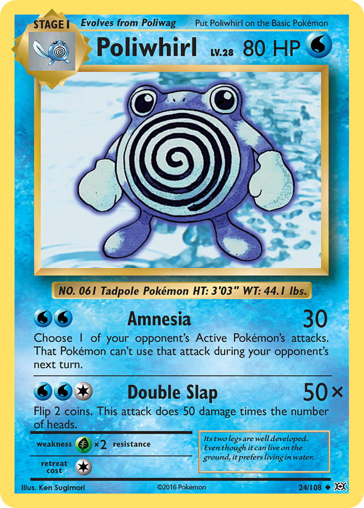 Poliwhirl (24/108) [XY: Evolutions] | Fandemonia Ltd