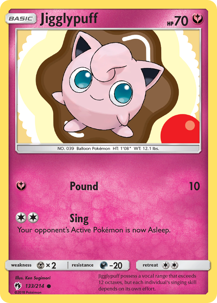 Jigglypuff (133/214) [Sun & Moon: Lost Thunder] | Fandemonia Ltd