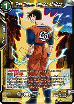 Son Gohan, Warrior of Hope (Uncommon) [BT13-099] | Fandemonia Ltd