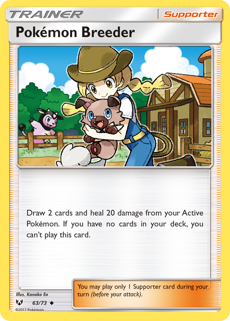 Pokemon Breeder (63/73) [Sun & Moon: Shining Legends] | Fandemonia Ltd