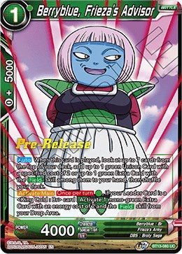 Berryblue, Frieza's Advisor (BT13-080) [Supreme Rivalry Prerelease Promos] | Fandemonia Ltd