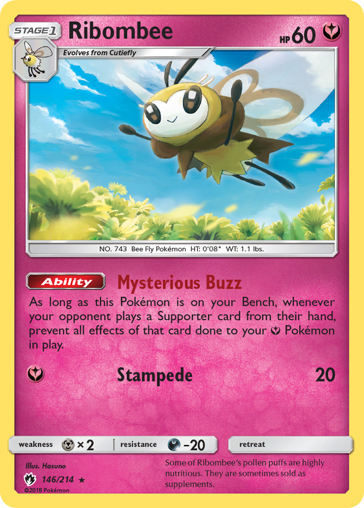 Ribombee (146/214) [Sun & Moon: Lost Thunder] | Fandemonia Ltd