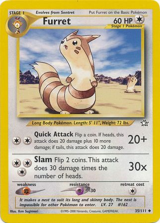 Furret (35/111) [Neo Genesis Unlimited] | Fandemonia Ltd