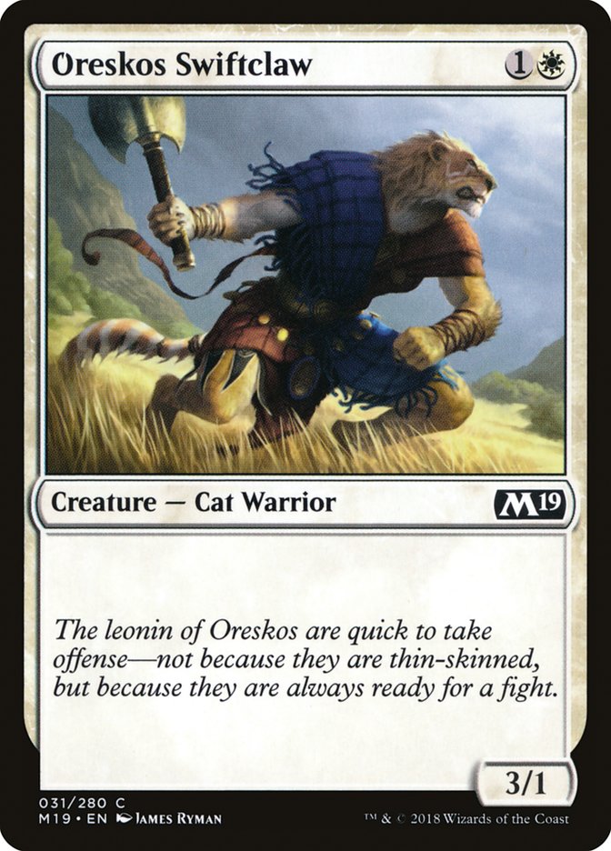 Oreskos Swiftclaw [Core Set 2019] | Fandemonia Ltd