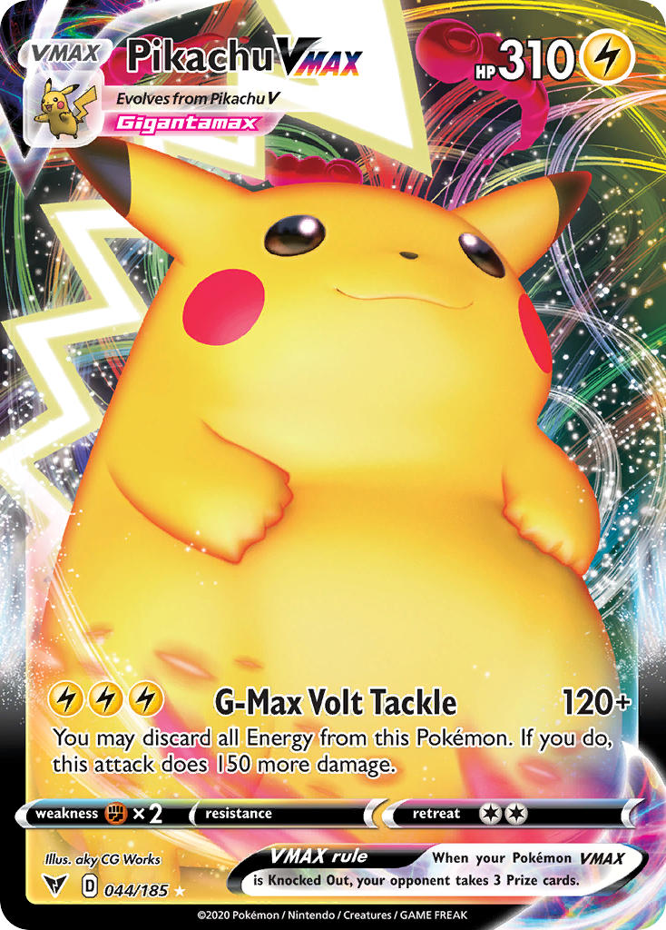 Pikachu VMAX (044/185) [Sword & Shield: Vivid Voltage] | Fandemonia Ltd