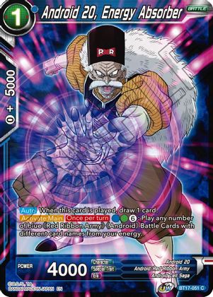 Android 20, Energy Absorber (BT17-051) [Ultimate Squad] | Fandemonia Ltd