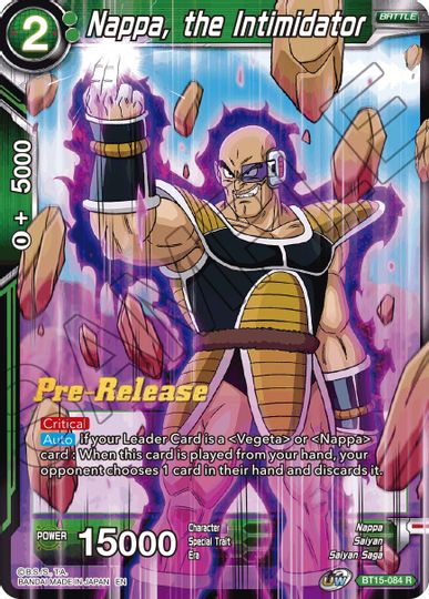 Nappa, the Intimidator (BT15-084) [Saiyan Showdown Prerelease Promos] | Fandemonia Ltd