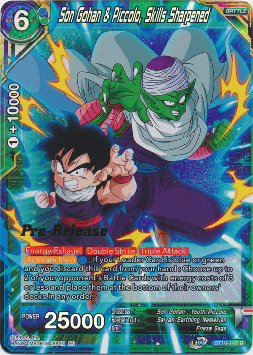 Son Gohan & Piccolo, Skills Sharpened (BT10-147) [Rise of the Unison Warrior Prerelease Promos] | Fandemonia Ltd