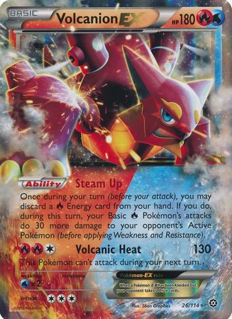 Volcanion EX (26/114) (Jumbo Card) [XY: Steam Siege] | Fandemonia Ltd