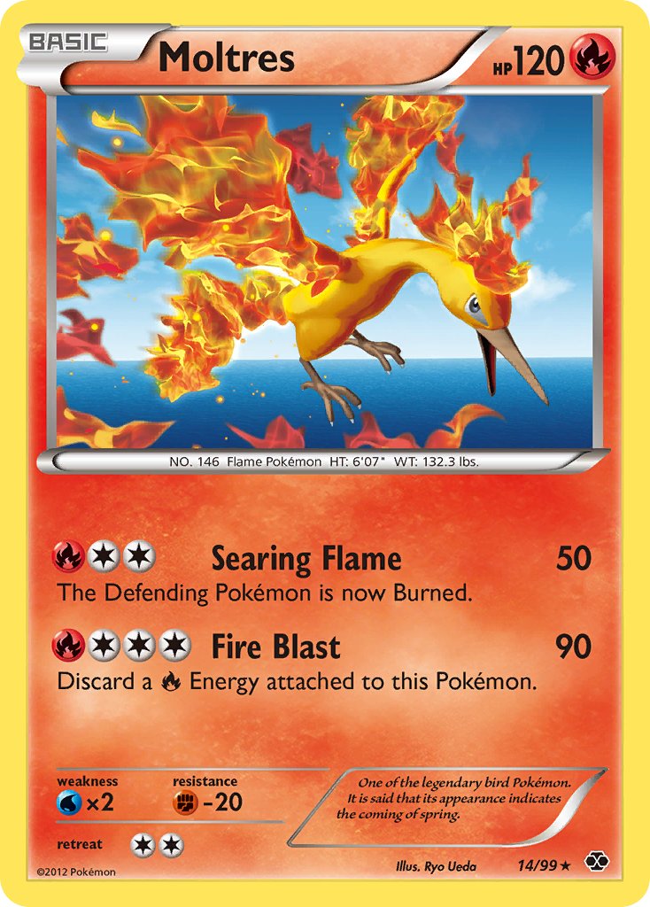 Moltres (14/99) (Blister Exclusive) [Black & White: Next Destinies] | Fandemonia Ltd