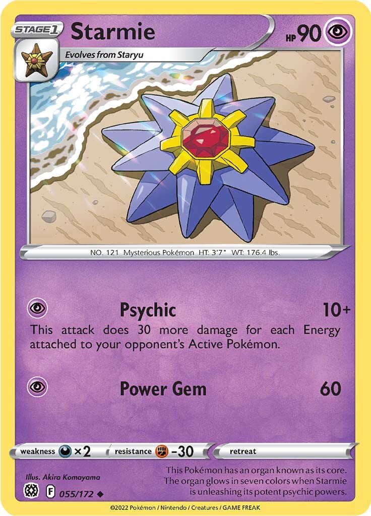 Starmie (055/172) [Sword & Shield: Brilliant Stars] | Fandemonia Ltd