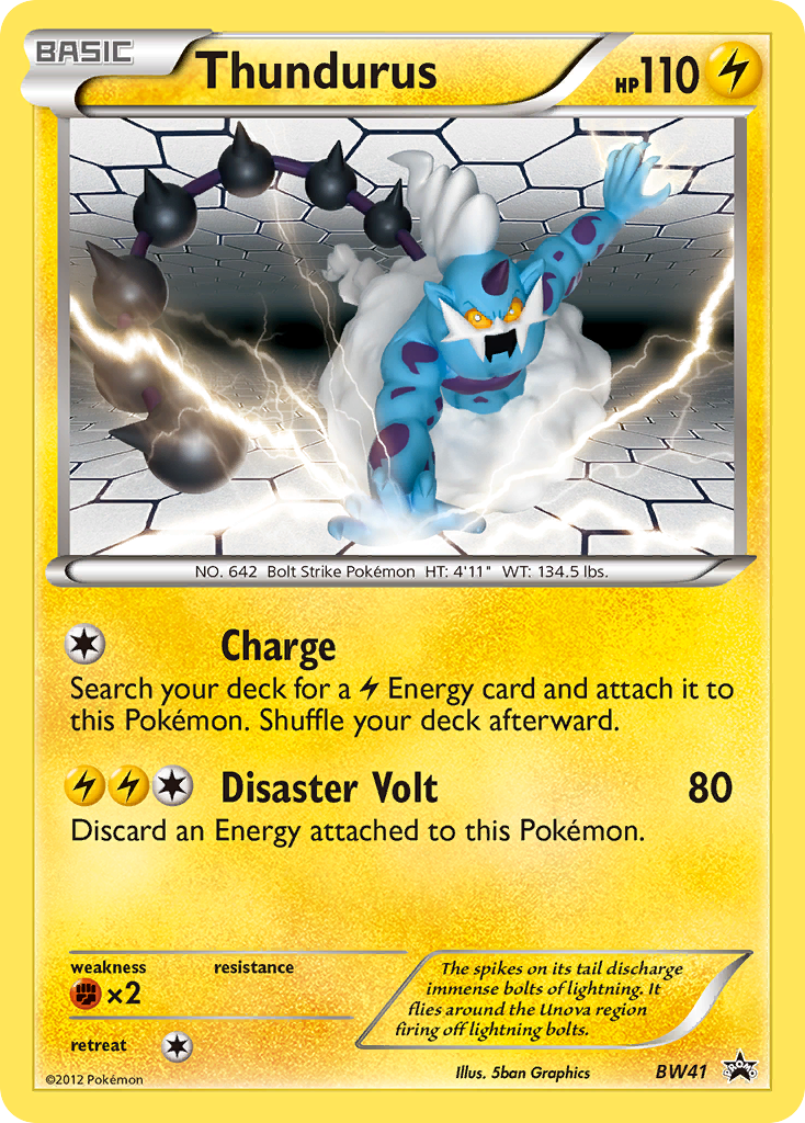 Thundurus (BW41) [Black & White: Black Star Promos] | Fandemonia Ltd