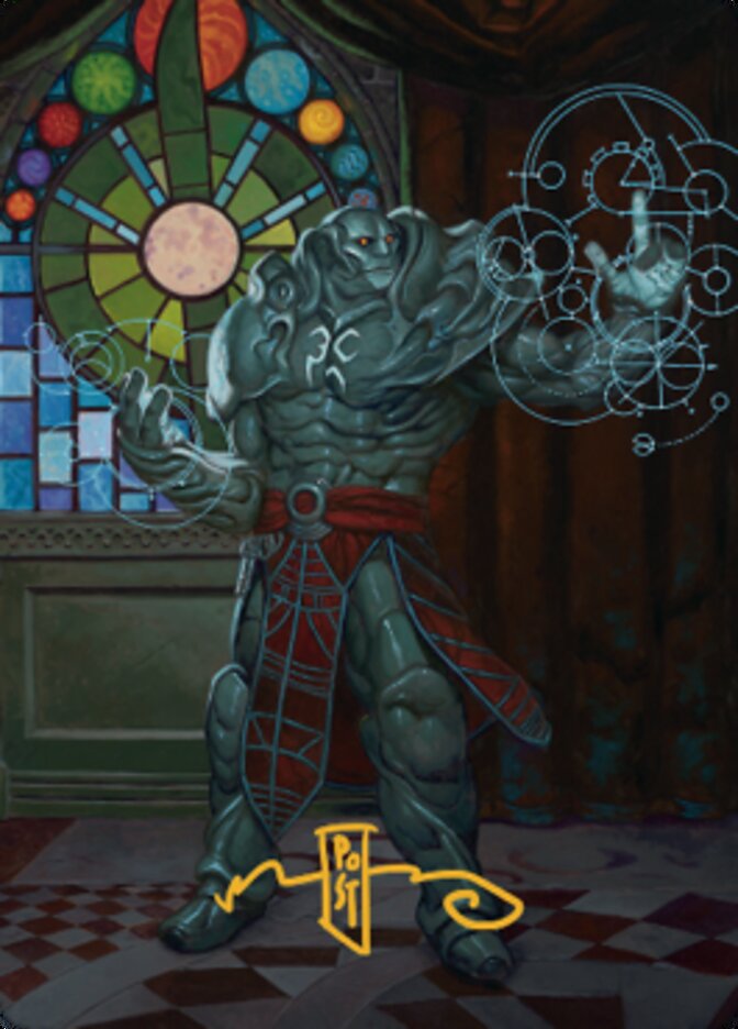 Karn, Living Legacy Art Card 2 (Gold-Stamped Signature) [Dominaria United Art Series] | Fandemonia Ltd