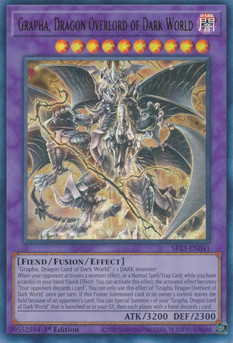 Grapha, Dragon Overlord of Dark World [SR13-EN041] Ultra Rare | Fandemonia Ltd