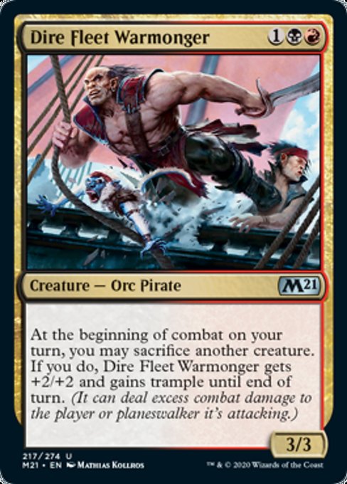 Dire Fleet Warmonger [Core Set 2021] | Fandemonia Ltd