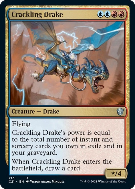 Crackling Drake [Commander 2021] | Fandemonia Ltd