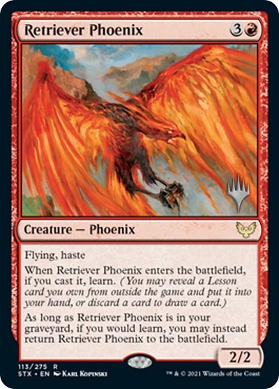 Retriever Phoenix (Promo Pack) [Strixhaven: School of Mages Promos] | Fandemonia Ltd