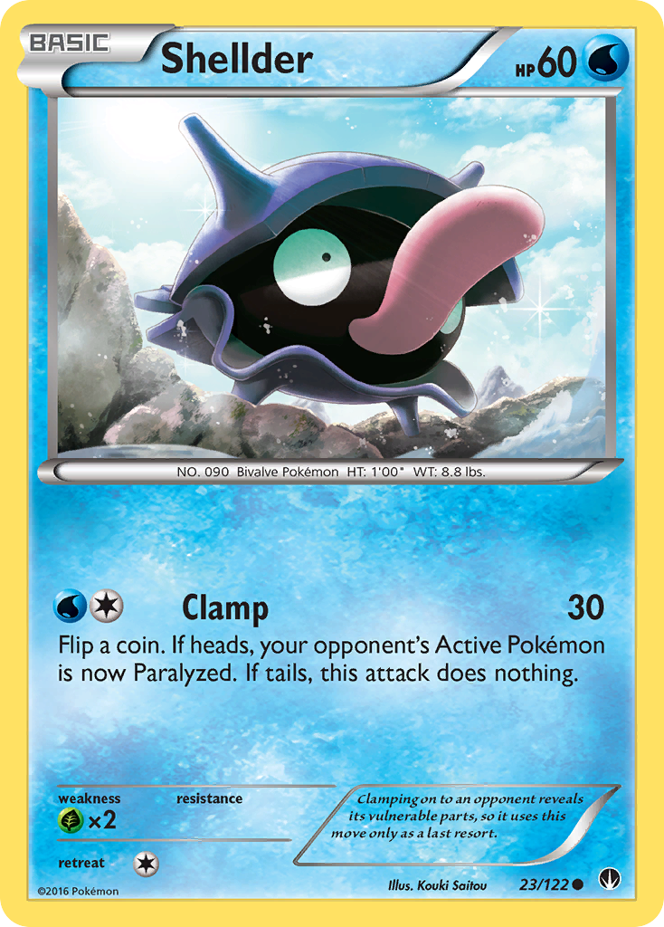 Shellder (23/122) [XY: BREAKpoint] | Fandemonia Ltd