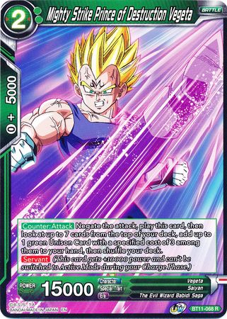 Mighty Strike Prince of Destruction Vegeta [BT11-068] | Fandemonia Ltd