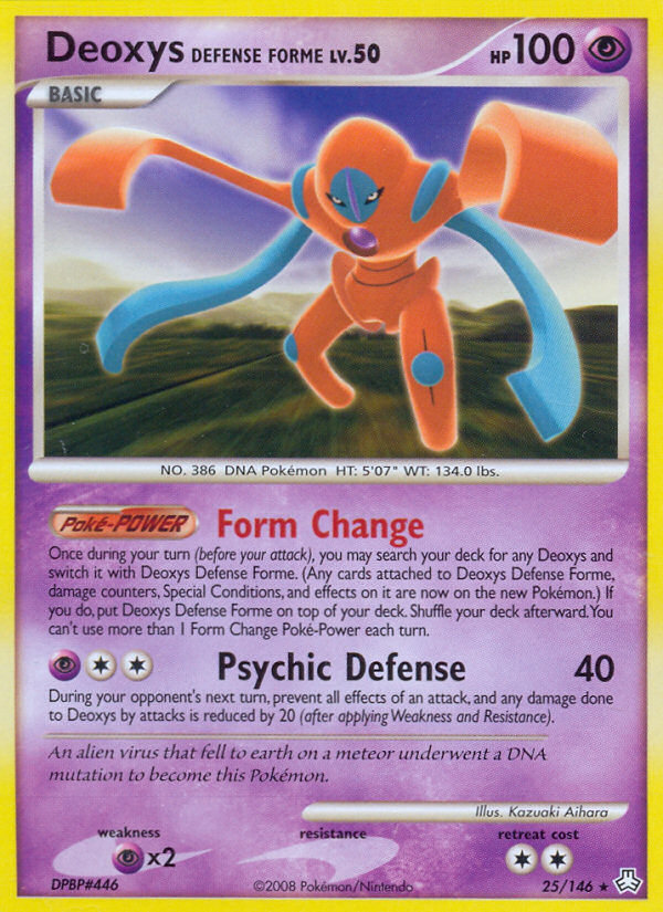 Deoxys Defense Forme (25/146) [Diamond & Pearl: Legends Awakened] | Fandemonia Ltd