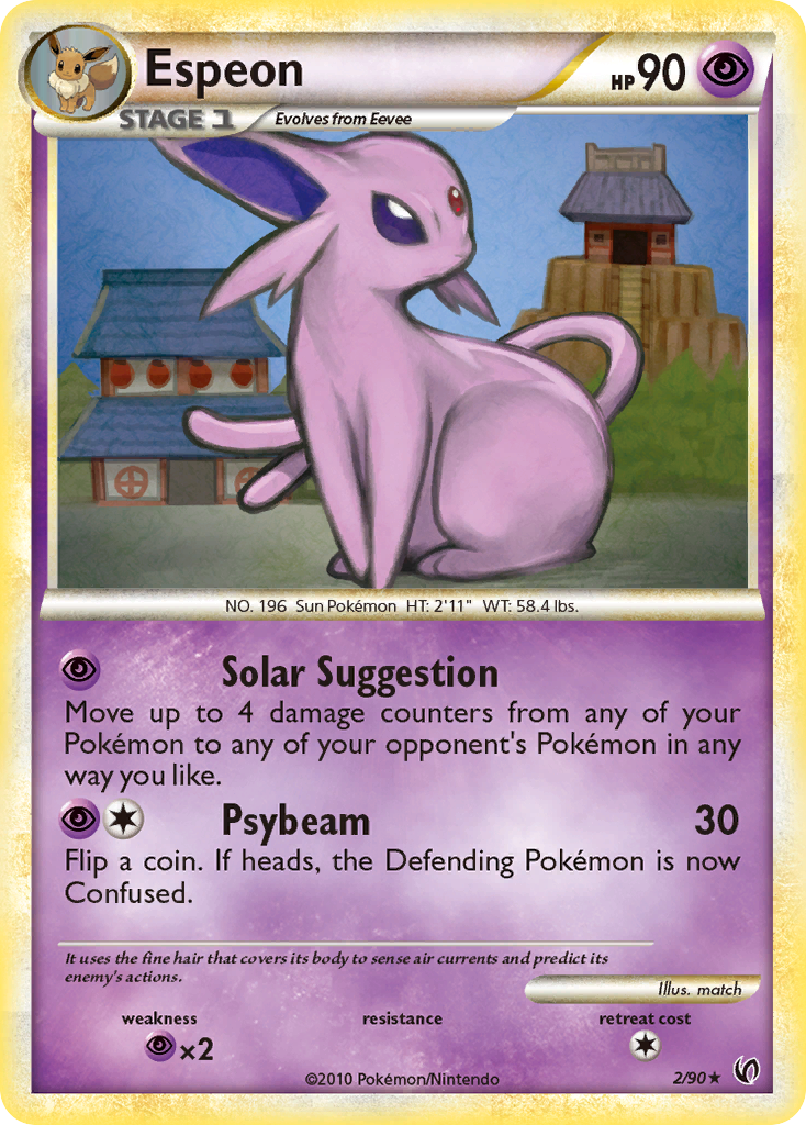 Espeon (2/90) [HeartGold & SoulSilver: Undaunted] | Fandemonia Ltd