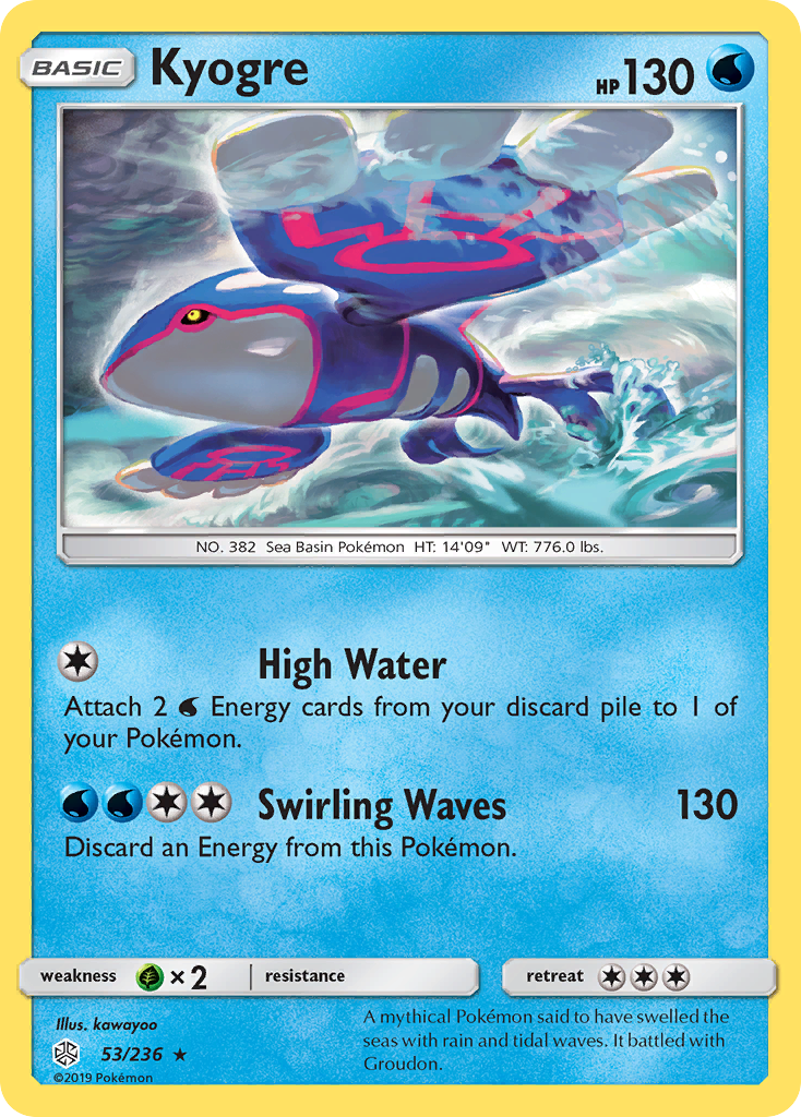 Kyogre (53/236) [Sun & Moon: Cosmic Eclipse] | Fandemonia Ltd