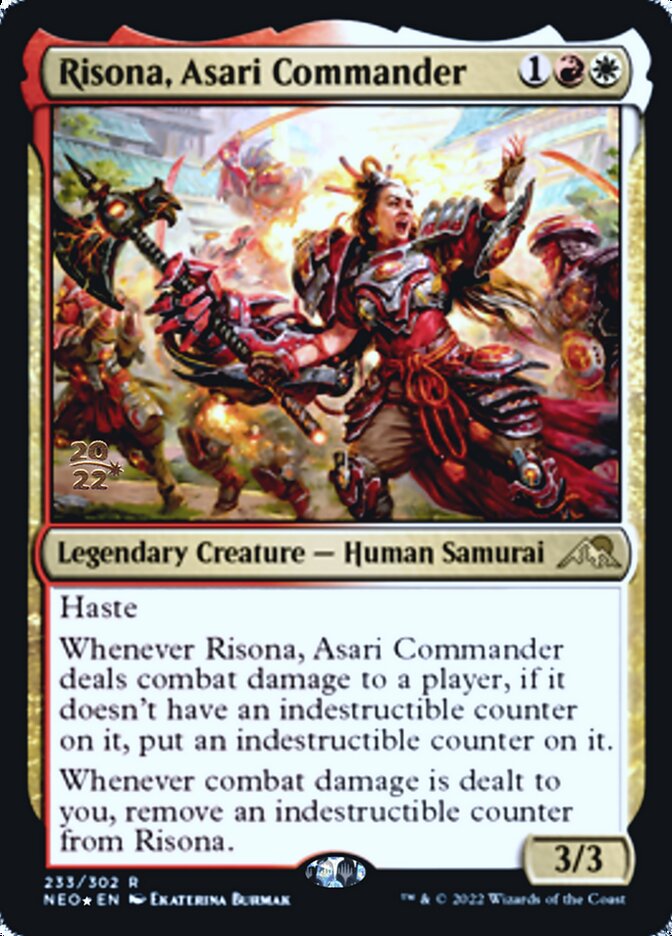 Risona, Asari Commander [Kamigawa: Neon Dynasty Prerelease Promos] | Fandemonia Ltd