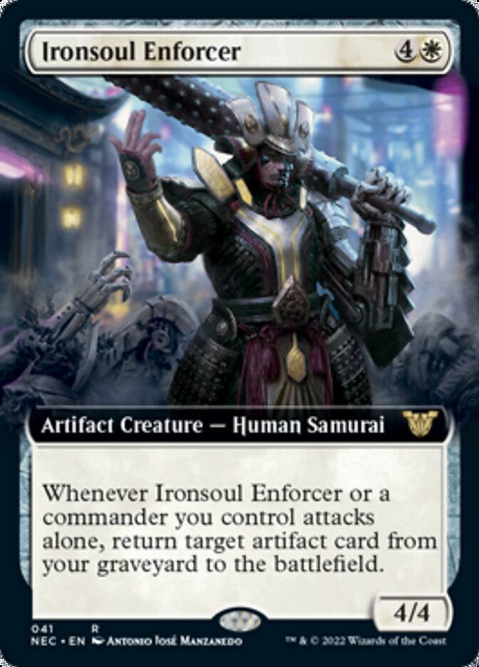 Ironsoul Enforcer (Extended) [Kamigawa: Neon Dynasty Commander] | Fandemonia Ltd