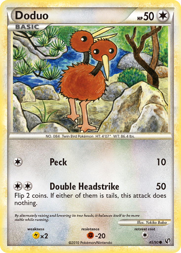 Doduo (45/90) [HeartGold & SoulSilver: Undaunted] | Fandemonia Ltd