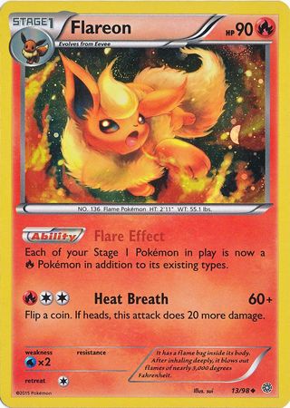 Flareon (13/98) (Cosmos Holo) [XY: Ancient Origins] | Fandemonia Ltd