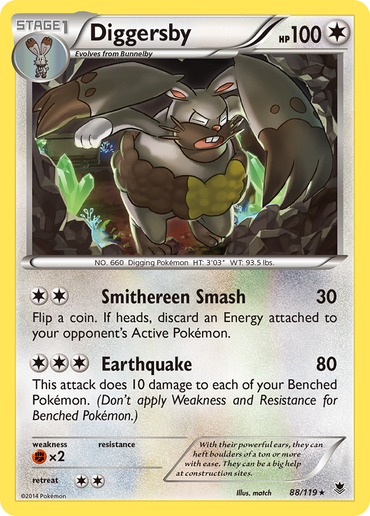 Diggersby (88/119) [XY: Phantom Forces] | Fandemonia Ltd