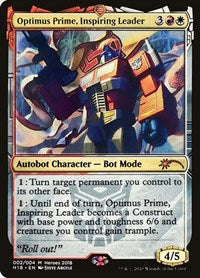 Optimus Prime, Inspiring Leader [Unique and Miscellaneous Promos] | Fandemonia Ltd