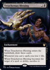 Treacherous Blessing (Extended Art) [Theros Beyond Death] | Fandemonia Ltd