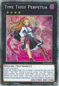 Time Thief Perpetua (Prismatic) [IGAS-EN094] Prismatic Secret Rare | Fandemonia Ltd