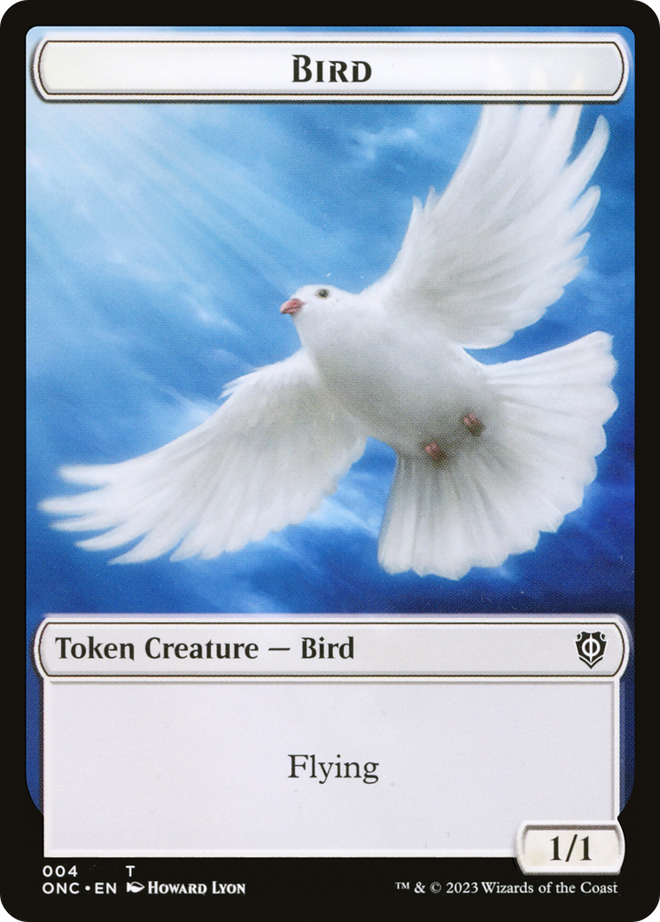 Bird // Cat Double-Sided Token [Phyrexia: All Will Be One Commander Tokens] | Fandemonia Ltd