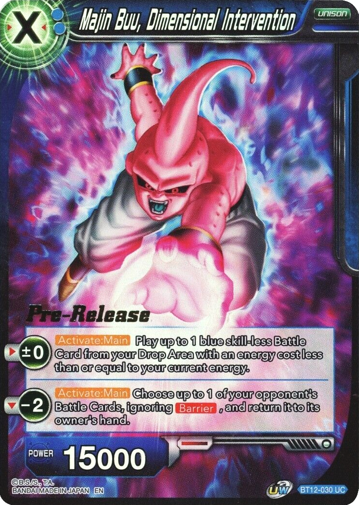 Majin Buu, Dimensional Intervention (BT12-030) [Vicious Rejuvenation Prerelease Promos] | Fandemonia Ltd