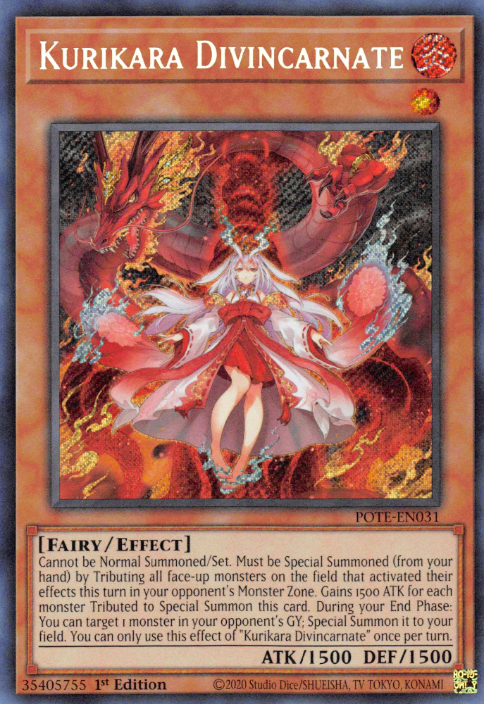 Kurikara Divincarnate [POTE-EN031] Secret Rare | Fandemonia Ltd