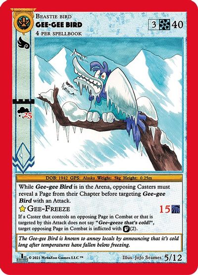 Gee-Gee Bird [Cryptid Nation: First Edition Waheela Deck] | Fandemonia Ltd