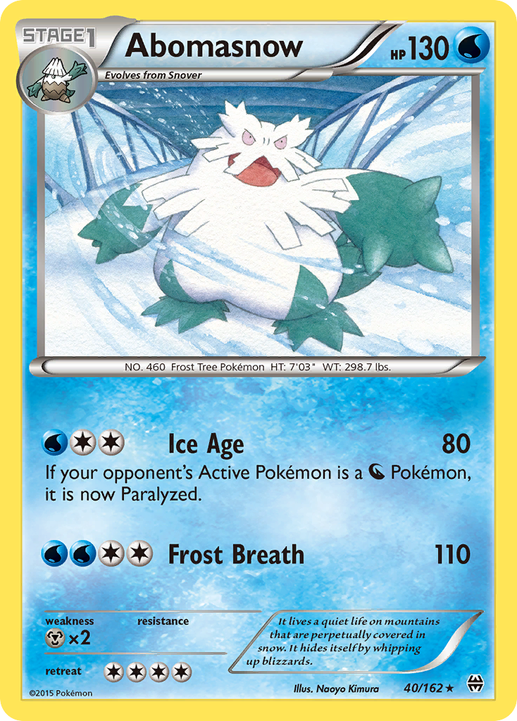 Abomasnow (40/162) [XY: BREAKthrough] | Fandemonia Ltd