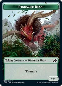 Dinosaur Beast Token [Ikoria: Lair of Behemoths] | Fandemonia Ltd