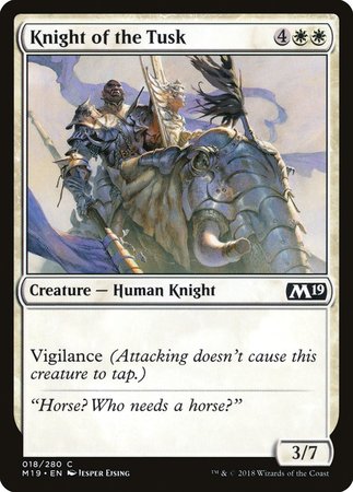 Knight of the Tusk [Core Set 2019] | Fandemonia Ltd