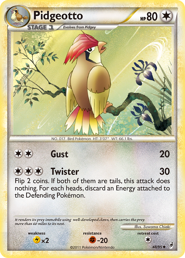 Pidgeotto (48/95) [HeartGold & SoulSilver: Call of Legends] | Fandemonia Ltd