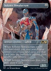 Solemn Simulacrum (Alternate Art) [Core Set 2021] | Fandemonia Ltd