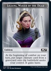 Emblem - Liliana, Waker of the Dead [Core Set 2021] | Fandemonia Ltd