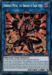 Darkness Metal, the Dragon of Dark Steel [BLAR-EN047] Secret Rare | Fandemonia Ltd