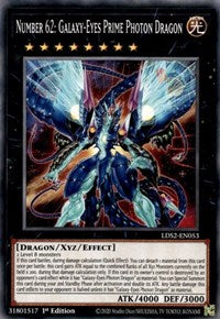 Number 62: Galaxy-Eyes Prime Photon Dragon [LDS2-EN053] Common | Fandemonia Ltd