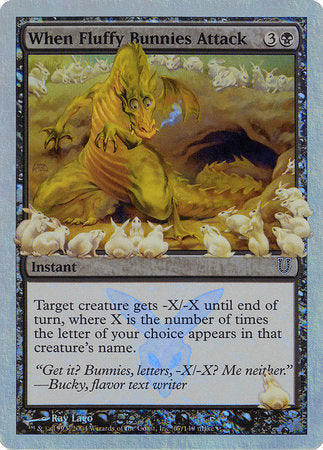 When Fluffy Bunnies Attack (Alternate Foil) [Unhinged] | Fandemonia Ltd