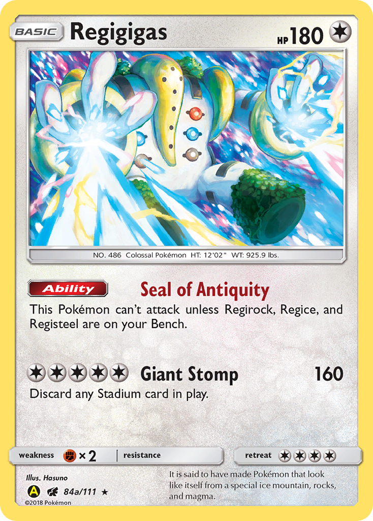 Regigigas (84a/111) (Alternate Art Promo) [Sun & Moon: Crimson Invasion] | Fandemonia Ltd